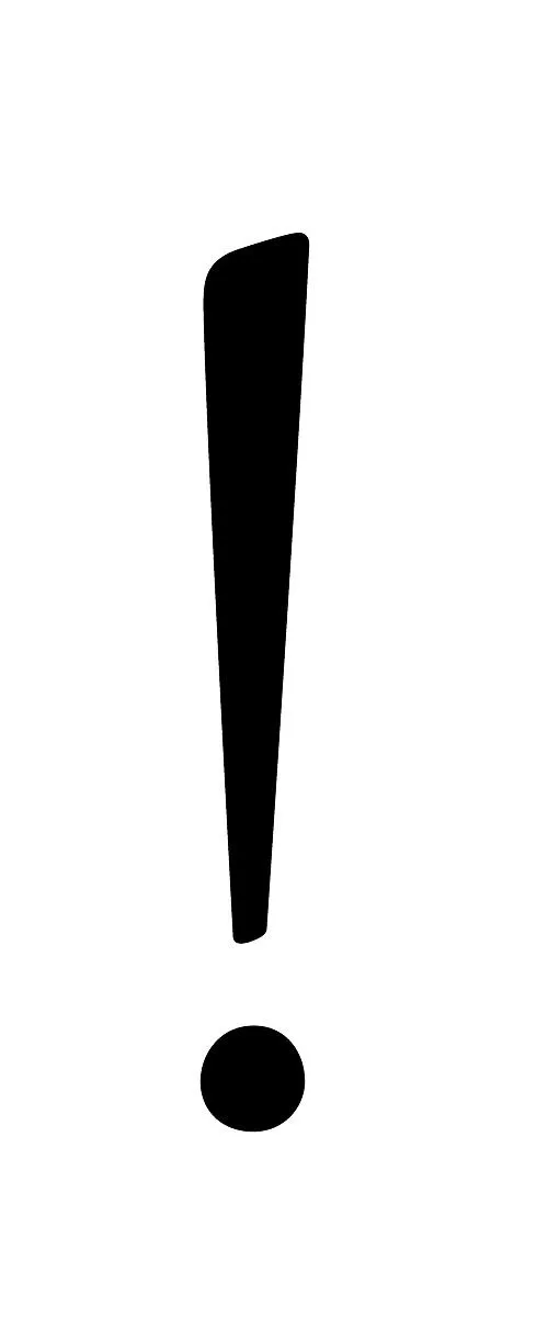 感叹号 PNG免抠(500x1200)