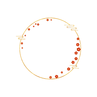 中国风中式传统祥云图案国潮古风边框云纹装饰元素PNG免抠素材图