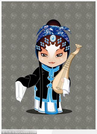 【改良女青褶子】铡美案之秦香莲高清图片