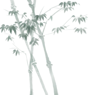 竹子水墨画中国风国画墨水书法竹子画