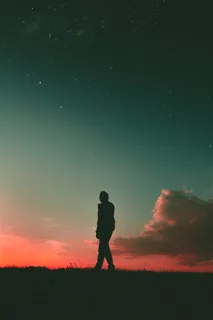 黑暗剪影唯美伤感图片