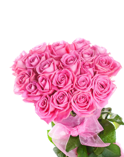 免抠粉色玫瑰，花束，靓丽