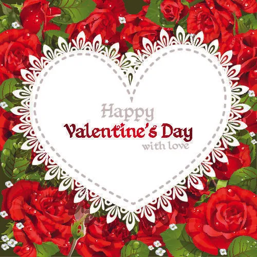 2.14情人节素材装饰eps,ai矢量模版下载