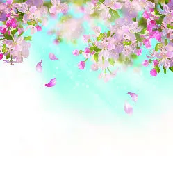 欢迎春天到花开风景eps,ai矢量模版下载