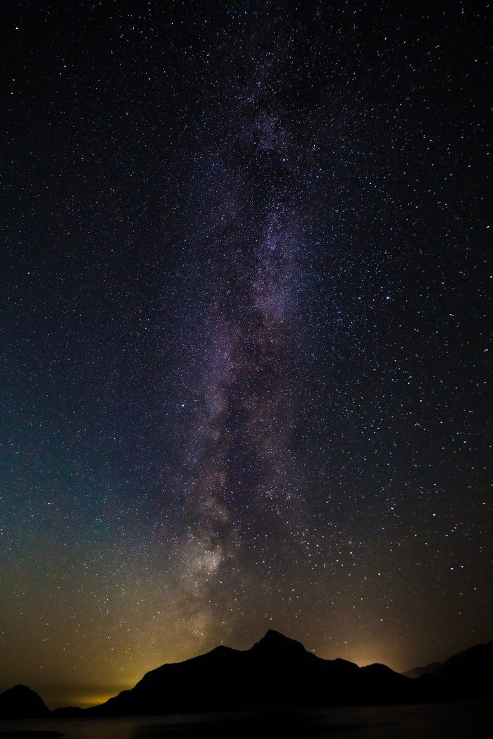 黑色星空摄影素材