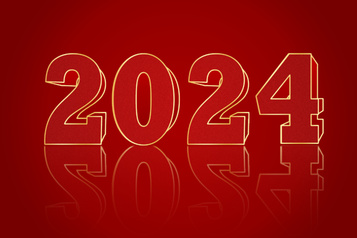 2024 立体艺术字元素     