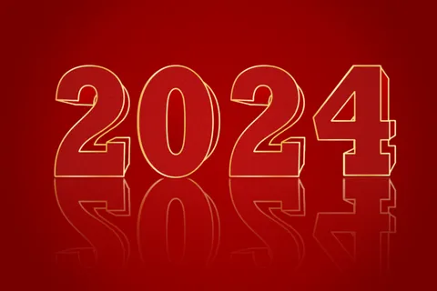 2024 立体艺术字元素     