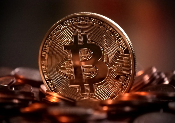 高清金色比特币