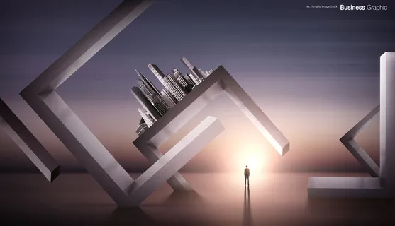 大气建筑空间高端商务海报PSD分层素材 大气建筑空间高端商务海报PSD分层素材