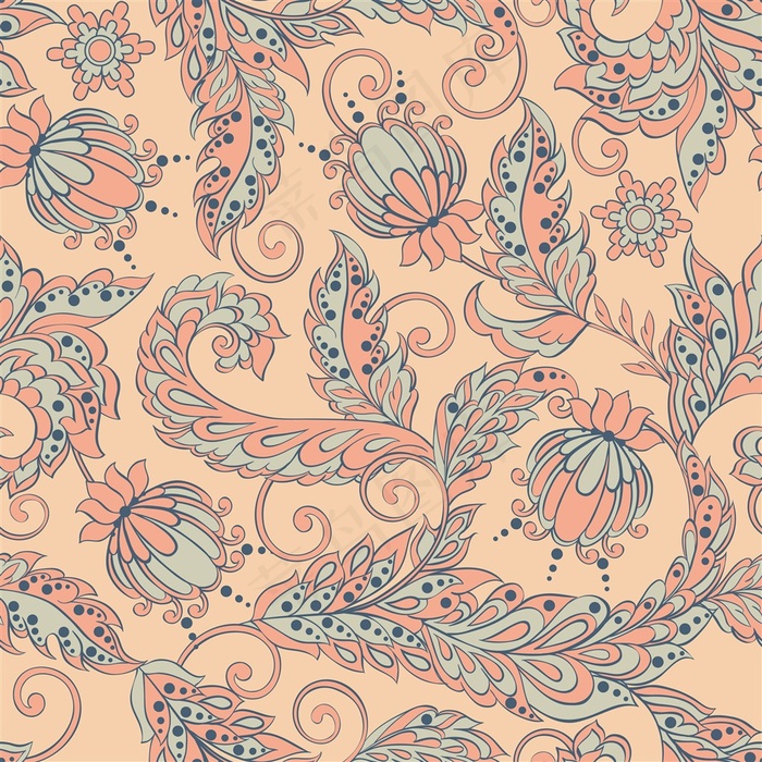 复古欧式花朵海报背景高清图片