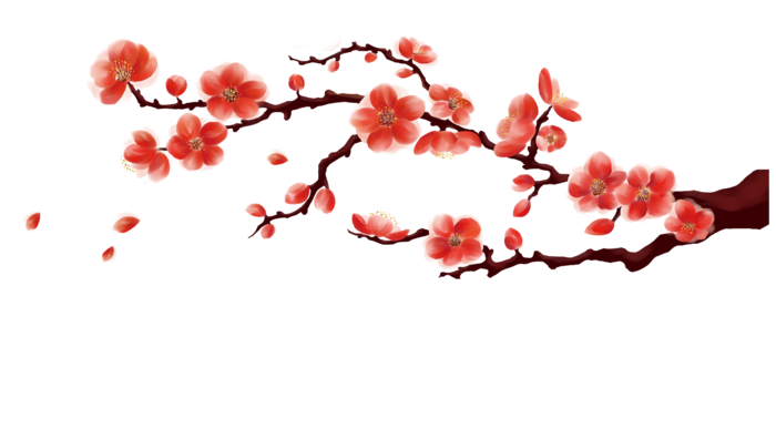 免抠粉色花朵  