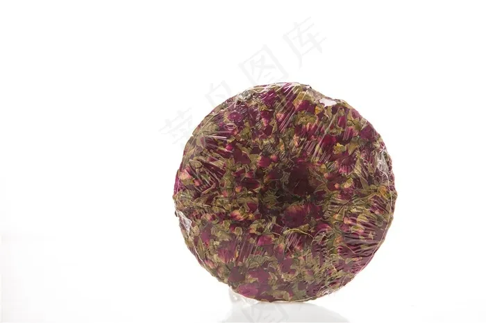 玫瑰茶饼花茶茶饼摄影