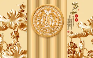 雕塑玉雕背景风景