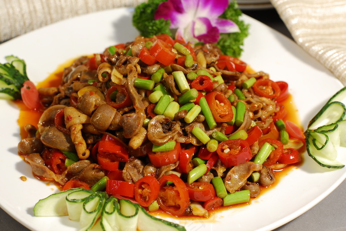  小炒鸡三样