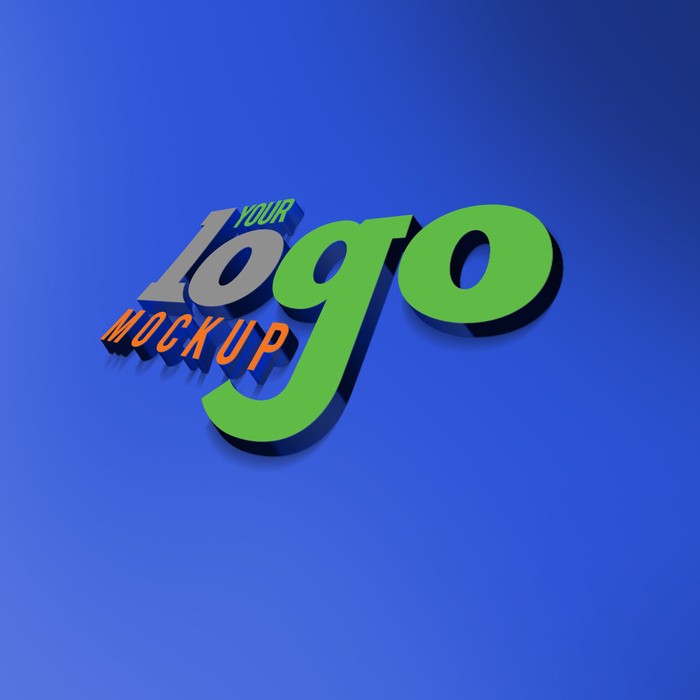 LOGO样机展示效果psd模版下载