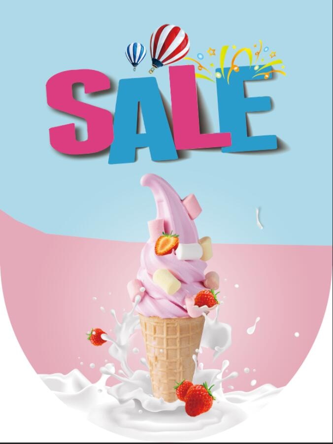 sale，销售，促销，超市，冰激凌psd模版下载