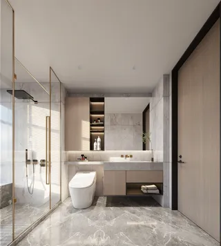 浴室现代简约风格特写场景近景(82)阳光