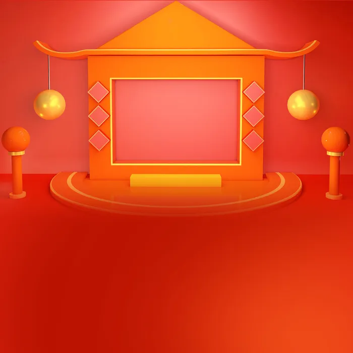 立体C4D场景电商首页主图直通车促销banner海报背景PSD素材