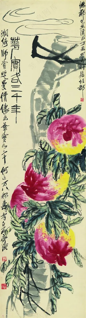 齐白石花鸟水墨国画图片 齐白石花鸟水墨国画图片