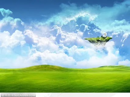 梦幻蓝天下的草原 梦幻蓝天下的草原