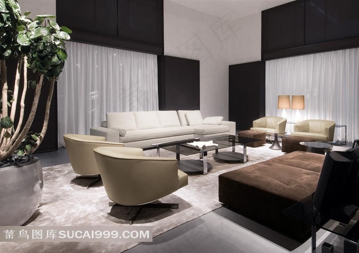 亲和的欧美室内摄影效果图