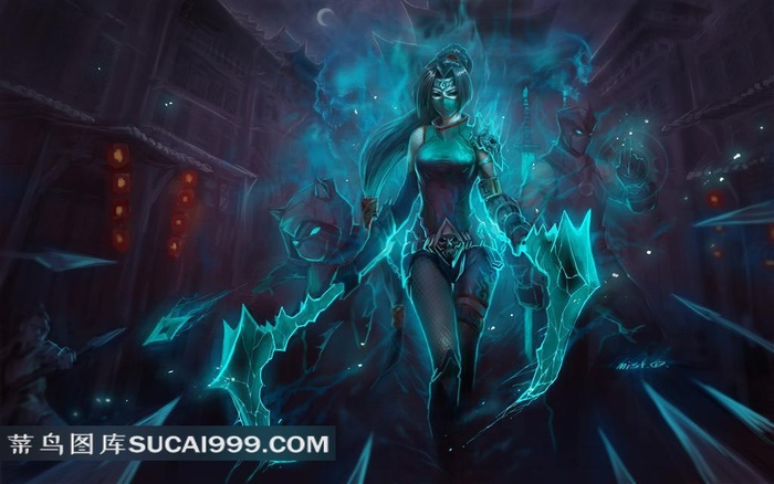 英雄联盟阿卡丽人物高清图片素材