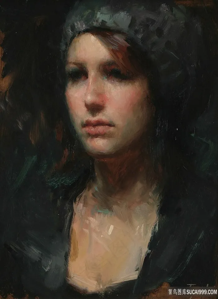 女人肖像艺术油画