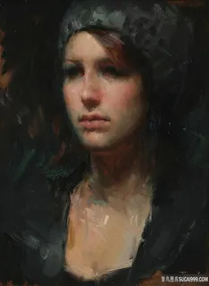 女人肖像艺术油画 女人肖像艺术油画