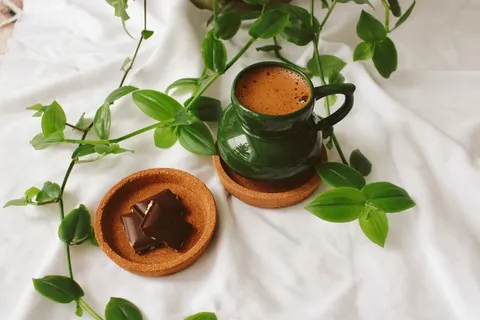 黑色美味咖啡摄影素材