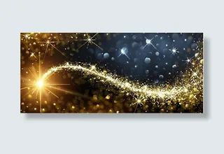 圣诞节圣诞树圣诞老人闪亮装饰电商促销折扣海报