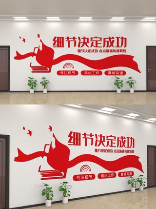 企业公司商业文化墙装修展板口号标语历史进程