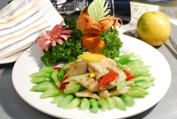  中山芥兰爆鱼饼