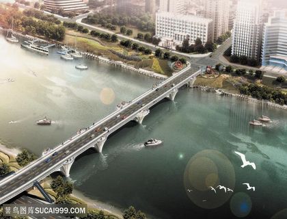 城市建筑大厦楼房楼群房子