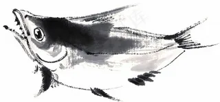 国画鱼虾蟹龟国画图片jpg素材