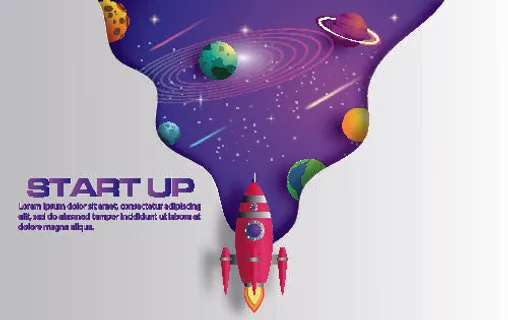 太空宇航员插画