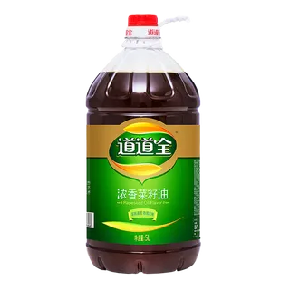 道道全浓香菜籽油5升 超市商品白底图免抠实物摄影png格式图片透明底