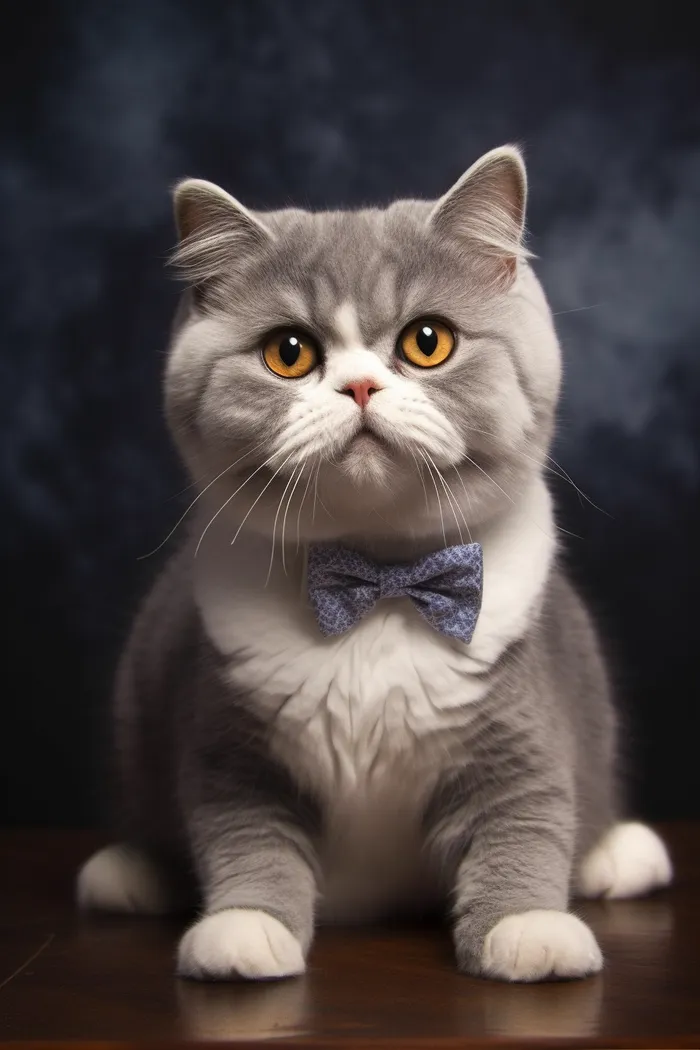 一只可爱的猫咪坐着桌子上摄影图(2688x4032)
