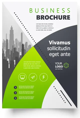 包装宣传册设计模板传单页抽象商务宣传册A4模板创意封面趋势宣传