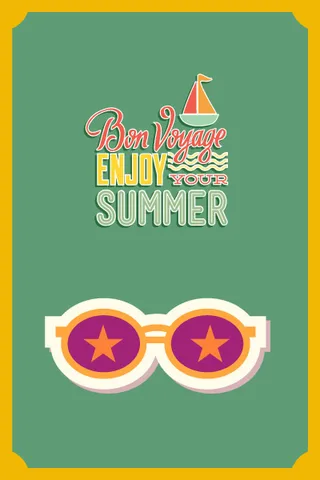 夏天海报|矢量|插画|扁平|风格