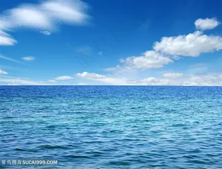 唯美蓝天大海高清图片