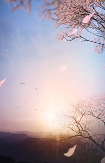 绚丽多彩的风景合成海报PSD分层素材