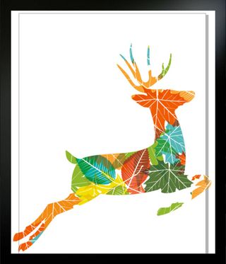 小鹿矢量图案花型