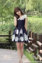 穿着超短裙的韩国美女明星李恩慧高清图片