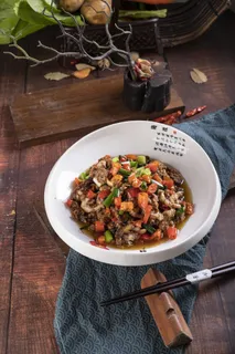 麻辣鱼杂美食摄影图片