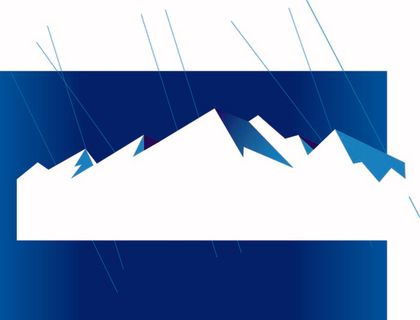 矢量山   雪山   光芒雪山