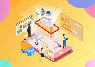 商务2.5D未来科技商务素材