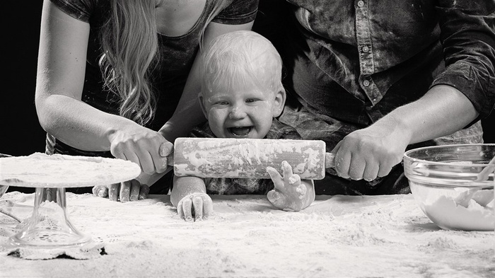 可爱的婴儿厨师图片