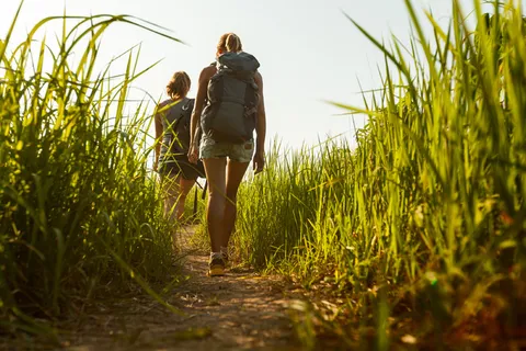 户外 旅行 徒步 背包 行走