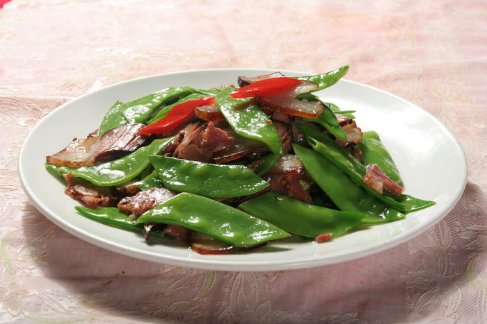  腊味荷兰豆  