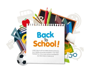 重返校园卡通简笔台历笔记本少儿兴趣班素材